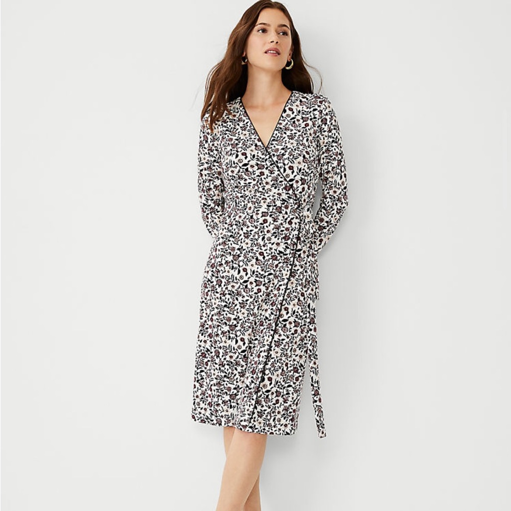 Ann Taylor Floral Wrap Dress NWOT
